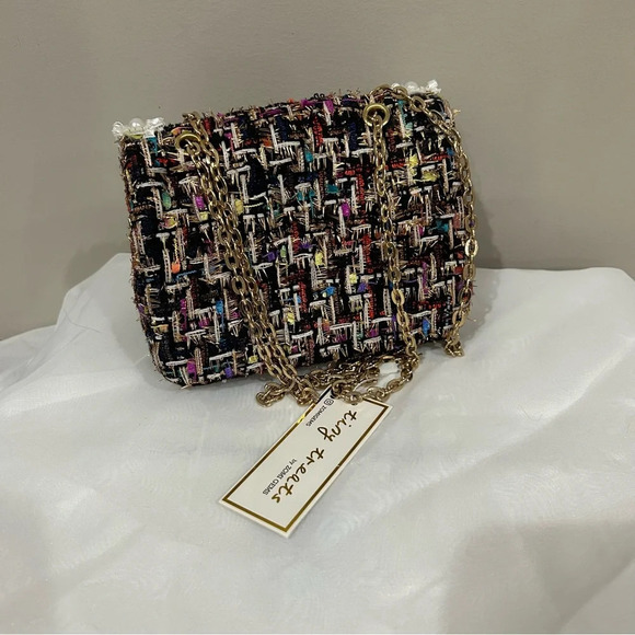 Tiny Treats By Zomi Gems Girls Classic Tweed Small Handbag NWT - Picture 3 of 5